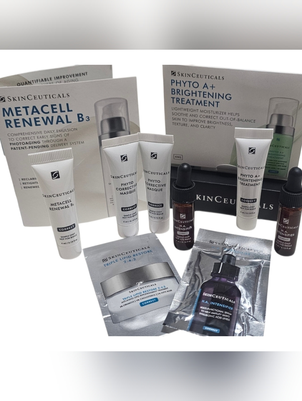 SkinCeuticals Luxury Sample Bundle - Metacell Renewal B3, HA Intensifier, Phyto